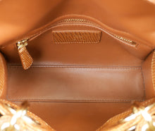 Christian Dior Brown Lizard Mini Chain Lady Dior Bag
