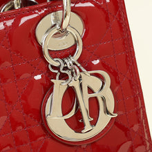Christian Dior Red Lady Dior Medium Bag