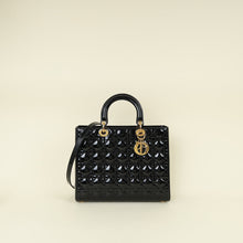 Christian Dior Black Lady Dior Large Bag