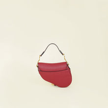 Christian Dior Red Mini Saddle Bag