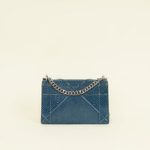 Christian Dior Blue Python Diorama Shoulder Bag