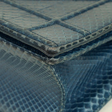 Christian Dior Blue Python Diorama Shoulder Bag