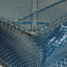 Christian Dior Blue Python Diorama Shoulder Bag