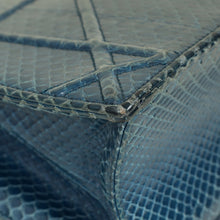 Christian Dior Blue Python Diorama Shoulder Bag