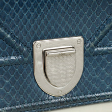 Christian Dior Blue Python Diorama Shoulder Bag