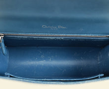 Christian Dior Blue Python Diorama Shoulder Bag