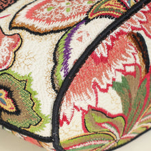 Christian Dior White Multicolor Albero della Vita Embroidery Brocart Hat Basket Bag