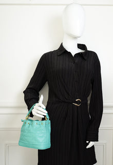 Christian Dior Aquamarina Dioriviera Small Dior Jolie Bucket Bag