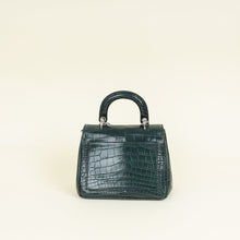 Christian Dior Forest Green Crocodile Mini Be Dior Bag