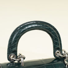 Christian Dior Forest Green Crocodile Mini Be Dior Bag