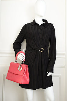 Christian Dior Pink Crocodile Be Dior Small Bag