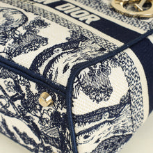 Christian Dior Bicolor Toile De Jouy Lady D-Lite Medium Bag