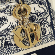 Christian Dior Bicolor Toile De Jouy Lady D-Lite Medium Bag