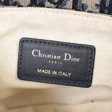 Christian Dior Navy Blue Oblique Saddle Mini Bag
