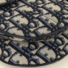 Christian Dior Navy Blue Oblique Saddle Mini Bag
