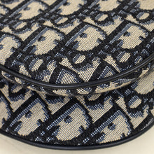 Christian Dior Navy Blue Oblique Saddle Mini Bag