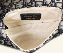Christian Dior Navy Blue Oblique Saddle Mini Bag