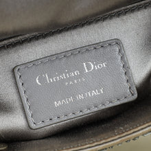 Christian Dior Gray Strass Cannage Satin Mini Lady Dior Bag