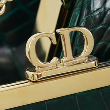 Christian Dior Emerald Green Babe Mini Alligator Bag w/ Pouch