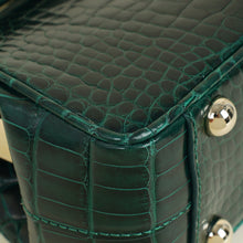 Christian Dior Emerald Green Babe Mini Alligator Bag w/ Pouch