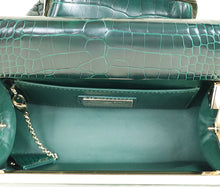 Christian Dior Emerald Green Babe Mini Alligator Bag w/ Pouch