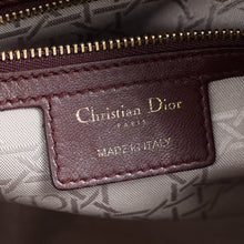 Christian Dior Burgundy Lady Dior Medium Bag