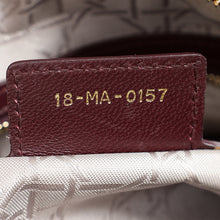 Christian Dior Burgundy Lady Dior Medium Bag