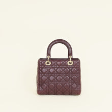 Christian Dior Burgundy Lady Dior Medium Bag