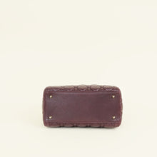 Christian Dior Burgundy Lady Dior Medium Bag