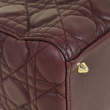 Christian Dior Burgundy Lady Dior Medium Bag