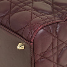Christian Dior Burgundy Lady Dior Medium Bag