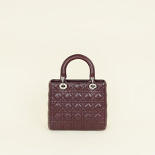 Christian Dior Burgundy Lady Dior Medium Bag