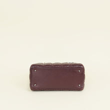Christian Dior Burgundy Lady Dior Medium Bag
