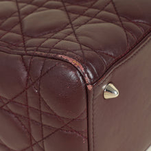 Christian Dior Burgundy Lady Dior Medium Bag