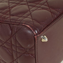 Christian Dior Burgundy Lady Dior Medium Bag