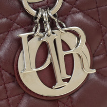 Christian Dior Burgundy Lady Dior Medium Bag
