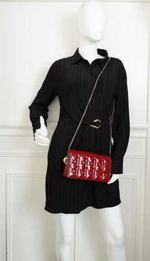 Christian Dior Cherry Red Lady Dior Chain Pouch