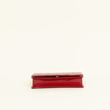 Christian Dior Cherry Red Lady Dior Chain Pouch
