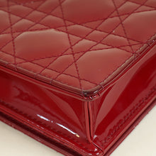 Christian Dior Cherry Red Lady Dior Chain Pouch