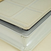 Christian Dior Metallic White Micro Cannage Diorama Wallet On Chain