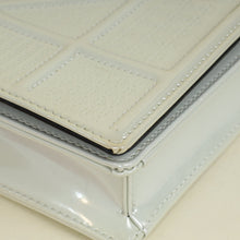 Christian Dior Metallic White Micro Cannage Diorama Wallet On Chain
