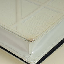 Christian Dior Metallic White Micro Cannage Diorama Wallet On Chain