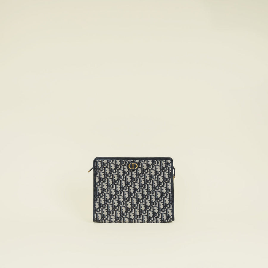 Christian Dior Navy Blue 30 Montaigne Dea Pouch