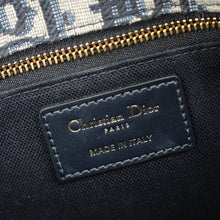 Christian Dior Navy Blue Oblique 30 Montaigne Shoulder Bag