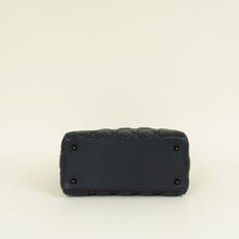 Christian Dior Black Ultramatte Lady Dior Medium Bag