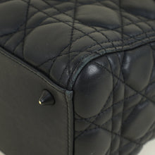 Christian Dior Black Ultramatte Lady Dior Medium Bag