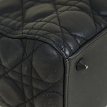 Christian Dior Black Ultramatte Lady Dior Medium Bag