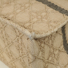 Christian Dior Natural Cannage Raffia Book Tote Large Bag