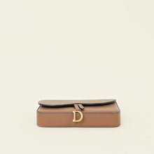 Christian Dior Brown Saddle Medium Pouch with Chain