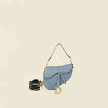 Christian Dior Grey Saddle Medium Bag With Wide Strap